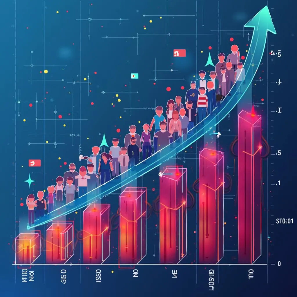 Gráfico de crecimiento empresarial